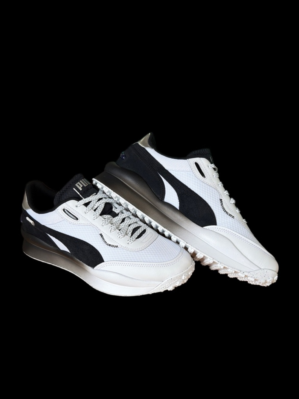 Puma STYLE RIDER ZINC Men’s size 11 White/Black/Puma Silver *NWB*